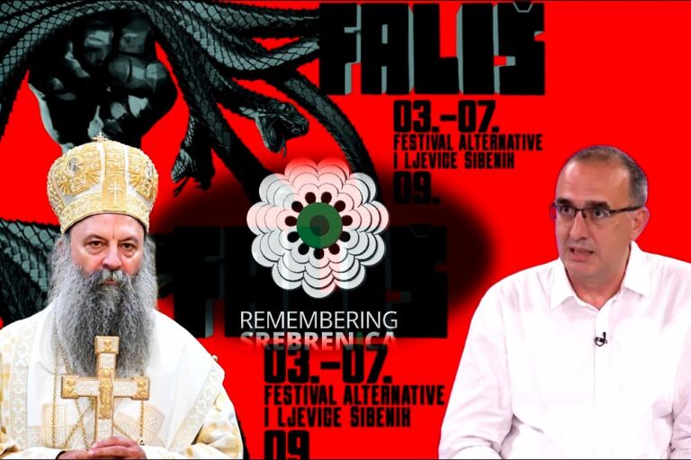Porfirije i SPC sponzori predavanja u Šibeniku na kojem se tvrdi da je u Srebrenici izvršen genocid! Moderator: Dinko Gruhonjić
